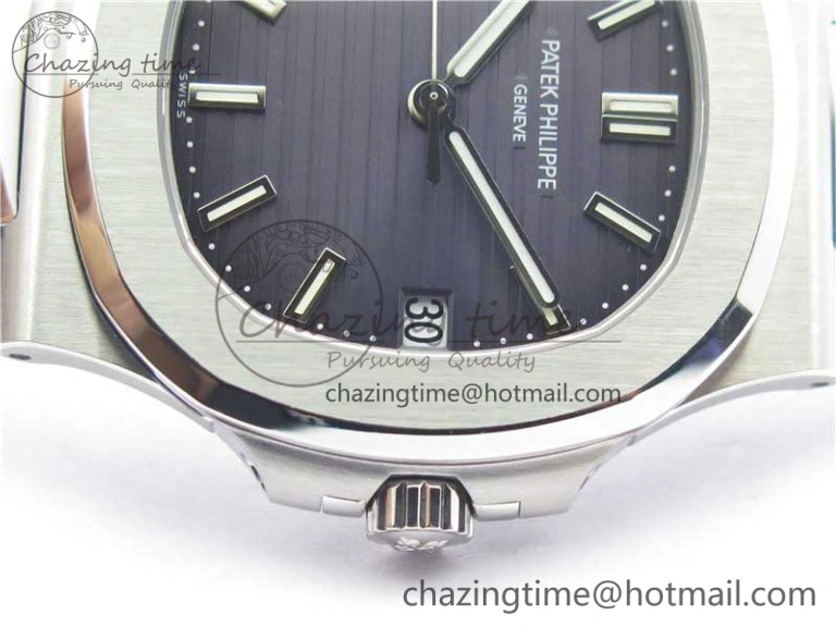 Nautilus 5711 1A PPF 1:1 Best Edition Gray Textured Dial on SS Bracelet 324CS (Free box) V Efficient 8936