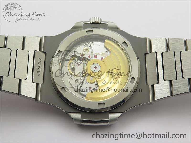 Nautilus 5711 1A PPF 1:1 Best Edition Green Textured Dial on SS Bracelet 324CS V Lightweight 8845