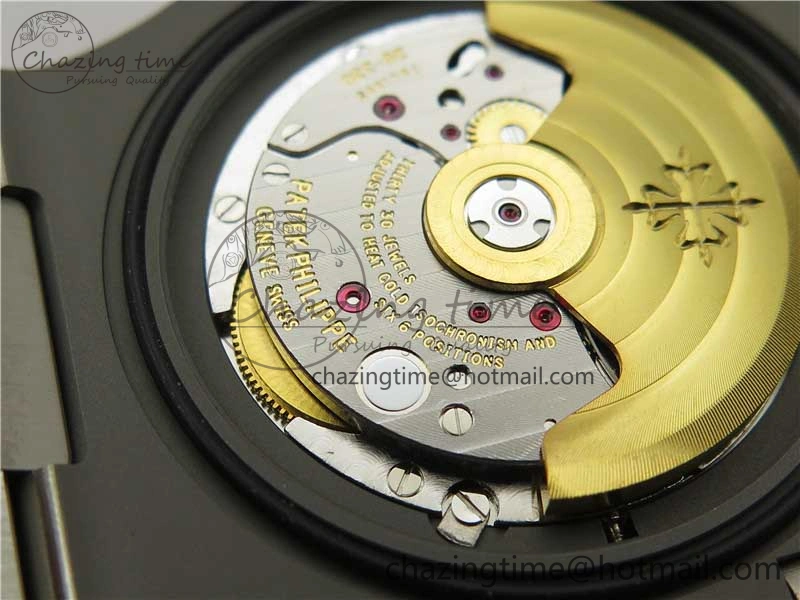 Nautilus 5711 1A PPF 1:1 Best Edition Green Textured Dial on SS Bracelet 324CS V Lightweight 8845