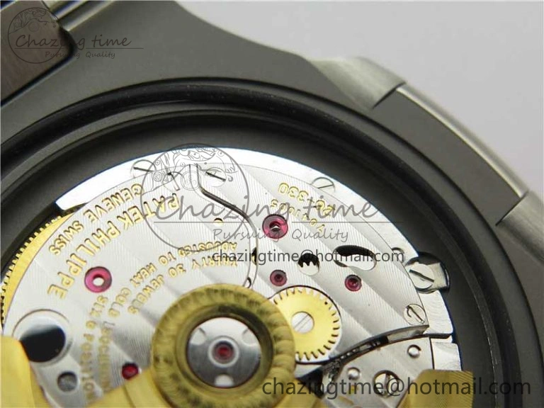 Nautilus 5711 1A PPF 1:1 Best Edition Green Textured Dial on SS Bracelet 324CS V Lightweight 8845