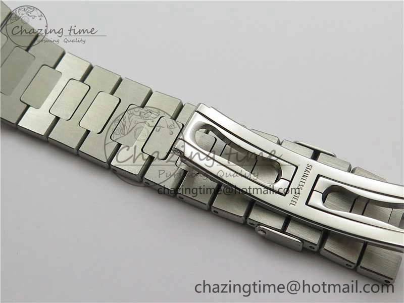 Nautilus 5711 1A PPF 1:1 Best Edition Green Textured Dial on SS Bracelet 324CS V Lightweight 8845