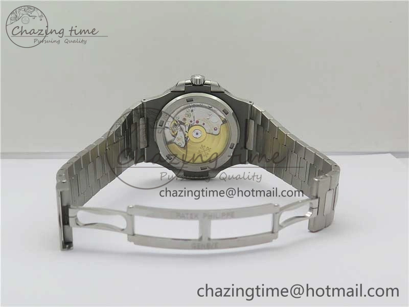 Nautilus 5711 1A PPF 1:1 Best Edition Green Textured Dial on SS Bracelet 324CS V Lightweight 8845