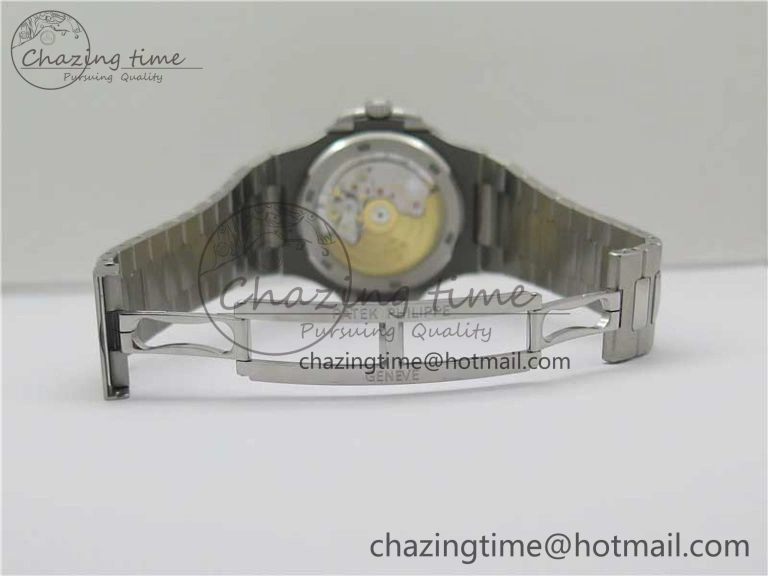 Nautilus 5711 1A PPF 1:1 Best Edition Green Textured Dial on SS Bracelet 324CS V Lightweight 8845