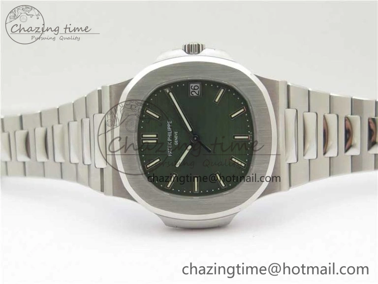 Nautilus 5711 1A PPF 1:1 Best Edition Green Textured Dial on SS Bracelet 324CS V Lightweight 8845