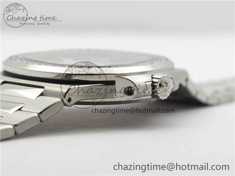 Minimalist Nautilus 5711 1A PPF 1:1 Best Edition White Dial Diamonds Bezel on SS Bracelet 324CS (Free box) V 8919