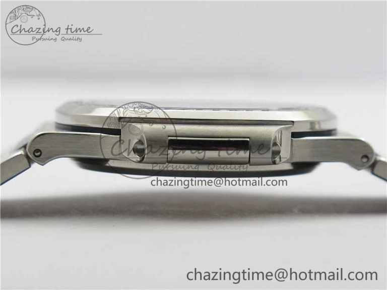 Minimalist Nautilus 5711 1A PPF 1:1 Best Edition White Dial Diamonds Bezel on SS Bracelet 324CS (Free box) V 8919