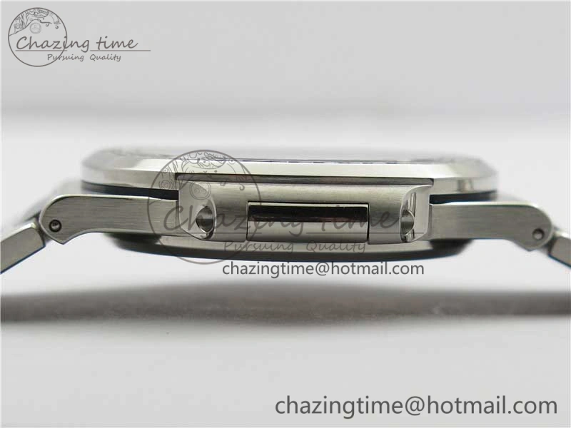 Minimalist Nautilus 5711 1A PPF 1:1 Best Edition White Dial Diamonds Bezel on SS Bracelet 324CS (Free box) V 8919