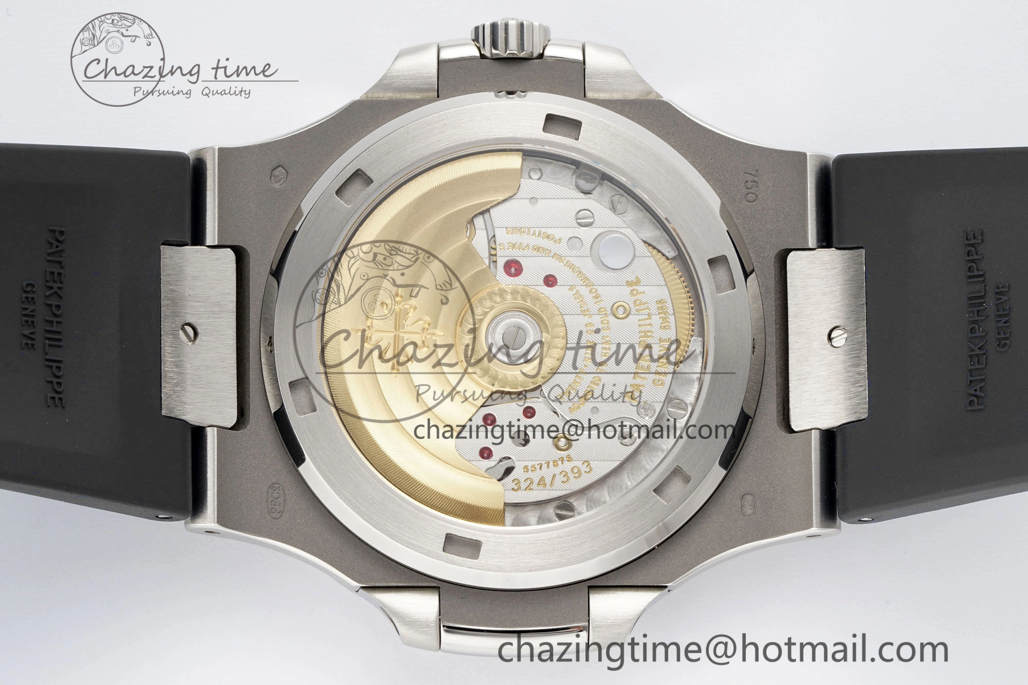 Supportive Nautilus 5711 1A PPF 1:1 Best Edition White Textured Dial on Black Rubber Strap 324CS V 8801