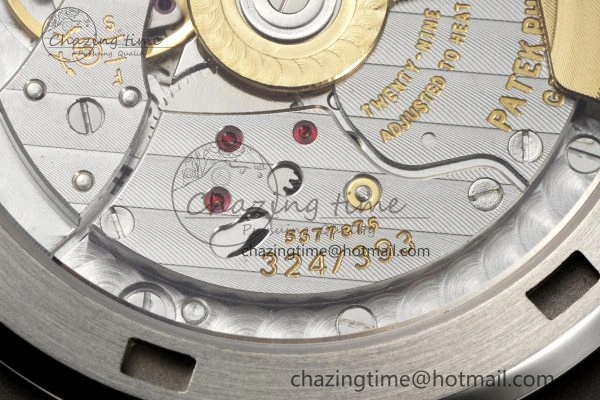 Supportive Nautilus 5711 1A PPF 1:1 Best Edition White Textured Dial on Black Rubber Strap 324CS V 8801