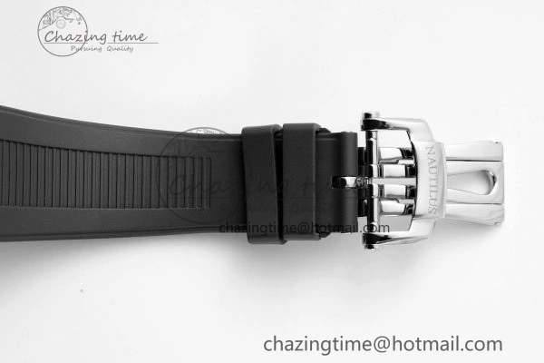 Supportive Nautilus 5711 1A PPF 1:1 Best Edition White Textured Dial on Black Rubber Strap 324CS V 8801