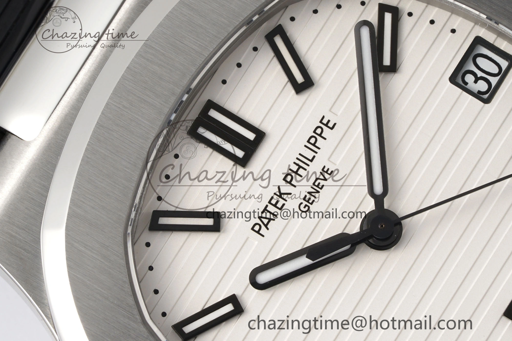 Supportive Nautilus 5711 1A PPF 1:1 Best Edition White Textured Dial on Black Rubber Strap 324CS V 8801