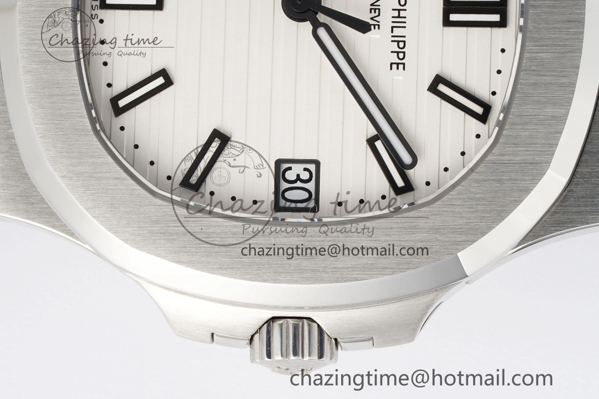 Supportive Nautilus 5711 1A PPF 1:1 Best Edition White Textured Dial on Black Rubber Strap 324CS V 8801