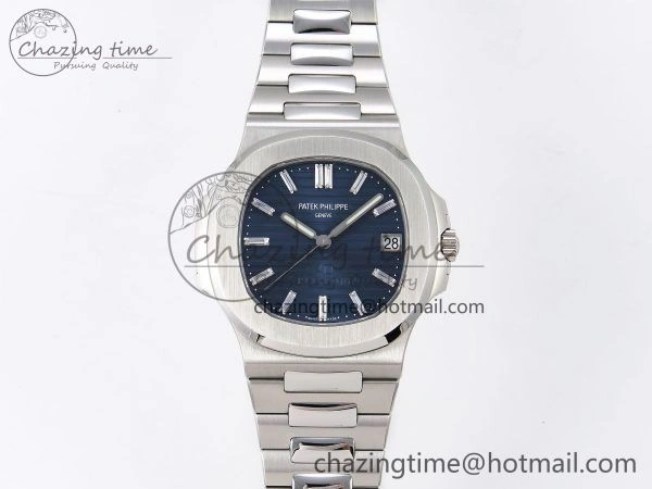 GoodFit Nautilus 5711 1P 40th Anniversary PPF 1:1 Best Edition Blue Textured Dial on SS Bracelet Super Clone 26-330 V 8726