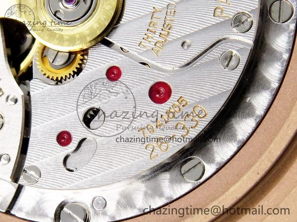 TimelessDesign Nautilus 5711 1R-001 RG PPF 1:1 Best Edition Brown Textured Dial on RG Bracelet Super Clone 26-330 V 8724