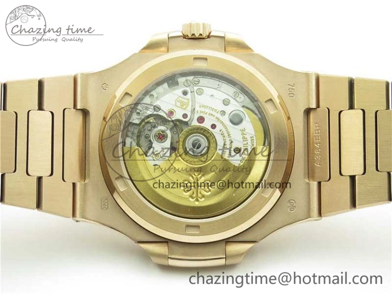 MultiPurpose Nautilus 5711 1R GRF Best Edition Brown Dial on RG Bracelet A324CS (Free box) V 8897
