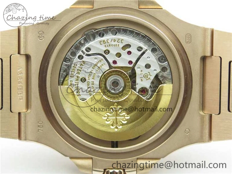 MultiPurpose Nautilus 5711 1R GRF Best Edition Brown Dial on RG Bracelet A324CS (Free box) V 8897