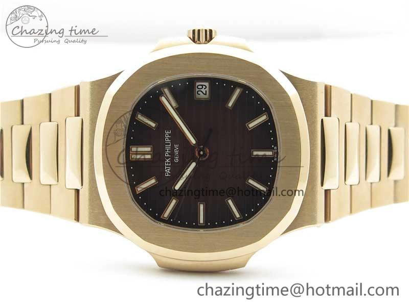 MultiPurpose Nautilus 5711 1R GRF Best Edition Brown Dial on RG Bracelet A324CS (Free box) V 8897