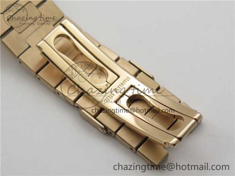 MultiPurpose Nautilus 5711 1R GRF Best Edition Brown Dial on RG Bracelet A324CS (Free box) V 8897