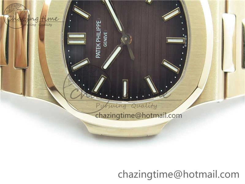 MultiPurpose Nautilus 5711 1R GRF Best Edition Brown Dial on RG Bracelet A324CS (Free box) V 8897