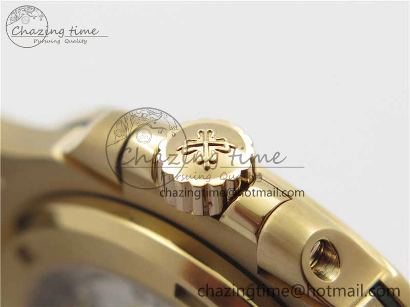 Nautilus 5711 1R PPF 1-1 Best Edition White Textured Dial on Brown Leather Strap 324CS (Free box) V Refined 8932