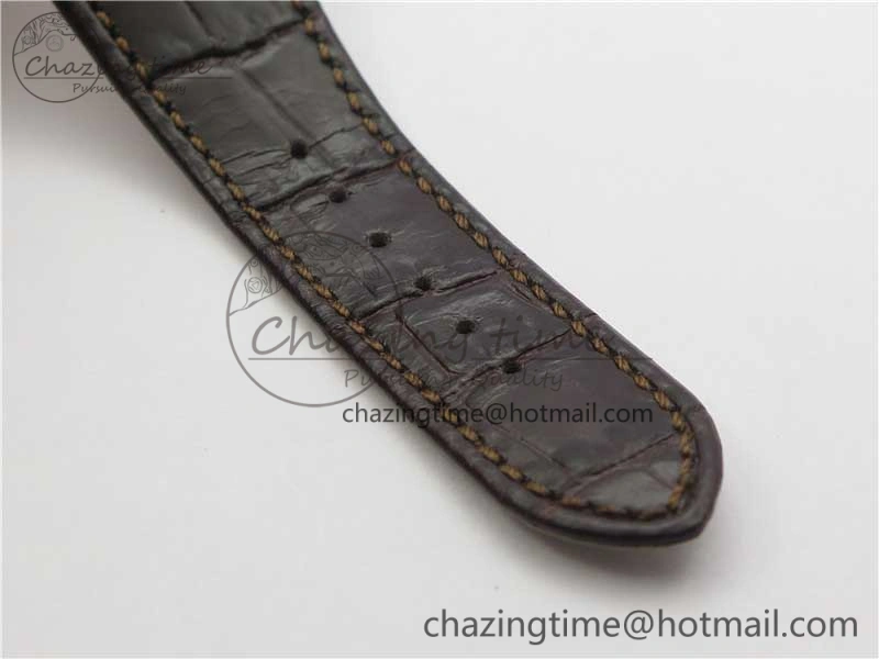 Nautilus 5711 1R PPF 1-1 Best Edition White Textured Dial on Brown Leather Strap 324CS (Free box) V Refined 8932