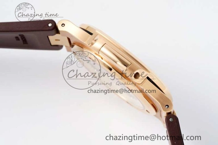 Nautilus 5711 1R PPF 1:1 Best Edition Brown Textured Dial on Brown Rubber Strap 324CS V MoistureWicking 8804