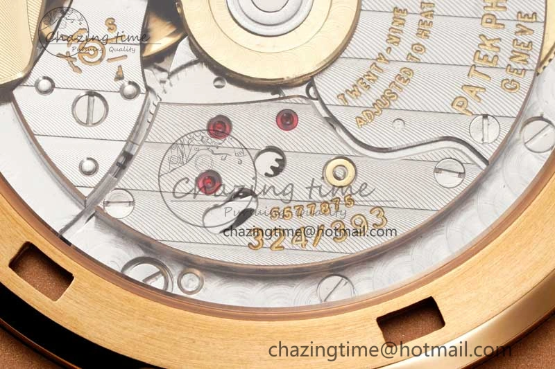 Nautilus 5711 1R PPF 1:1 Best Edition Brown Textured Dial on Brown Rubber Strap 324CS V MoistureWicking 8804
