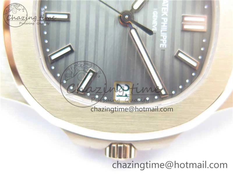 NewStyle Nautilus 5711 1R PPF 1:1 Best Edition Brown Textured Dial on RG Bracelet 324CS (Free box) 8962