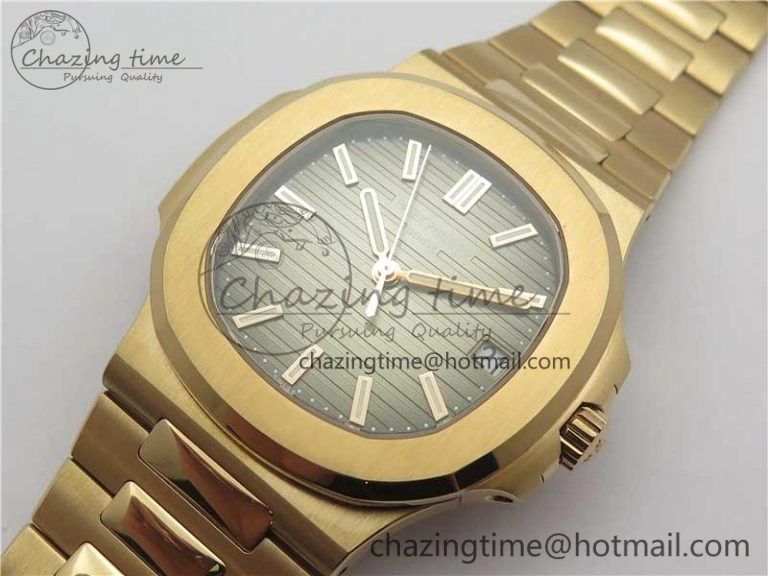NewStyle Nautilus 5711 1R PPF 1:1 Best Edition Brown Textured Dial on RG Bracelet 324CS (Free box) 8962
