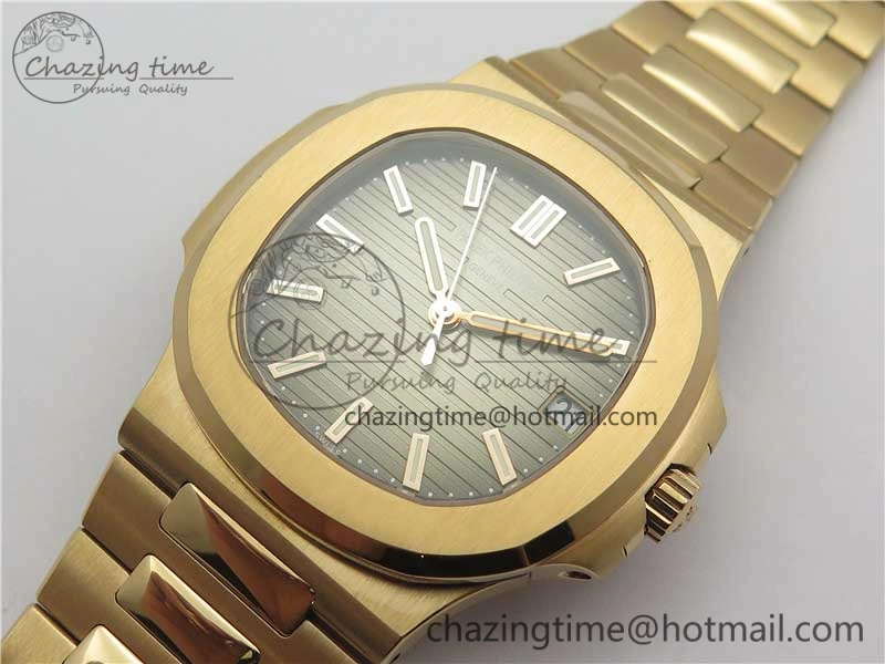 NewStyle Nautilus 5711 1R PPF 1:1 Best Edition Brown Textured Dial on RG Bracelet 324CS (Free box) 8962