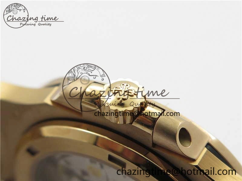 Nautilus 5711 1R PPF 1:1 Best Edition Gray Dial Diamonds Bezel on RG Bracelet 324CS (Free box) V EasyMatch 8906