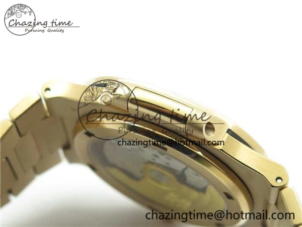 Soft Nautilus 5711 1R PPF 1:1 Best Edition White Dial Diamonds Bezel on RG Bracelet 324CS (Free box) V 8904