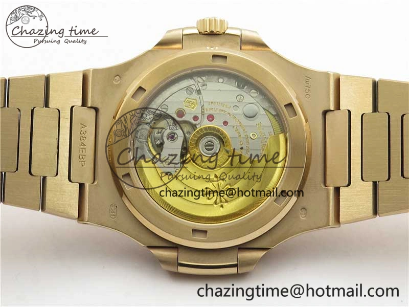 Soft Nautilus 5711 1R PPF 1:1 Best Edition White Dial Diamonds Bezel on RG Bracelet 324CS (Free box) V 8904