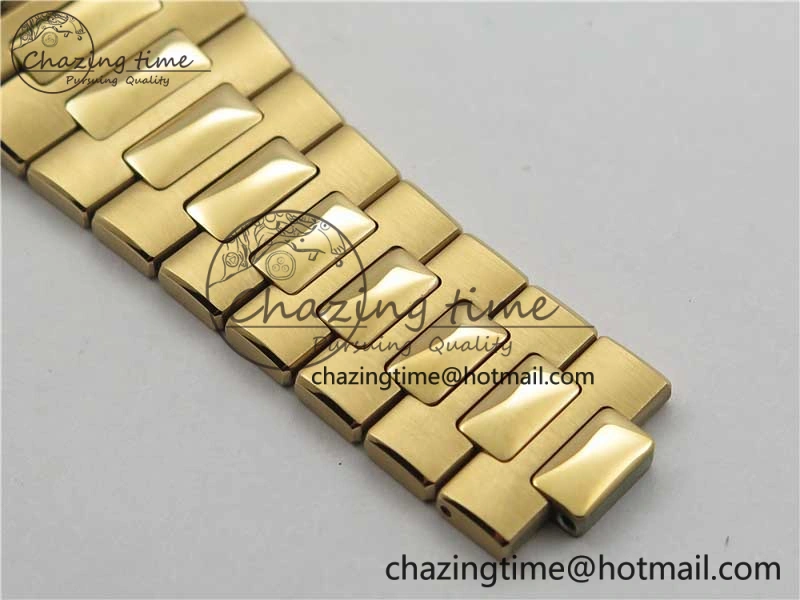 Soft Nautilus 5711 1R PPF 1:1 Best Edition White Dial Diamonds Bezel on RG Bracelet 324CS (Free box) V 8904