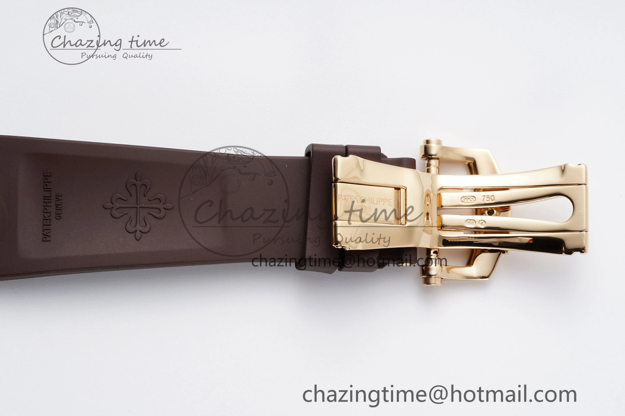 SunProtective Nautilus 5711 1R PPF 1:1 Best Edition White Textured Dial on Brown Rubber Strap 324CS V 8805