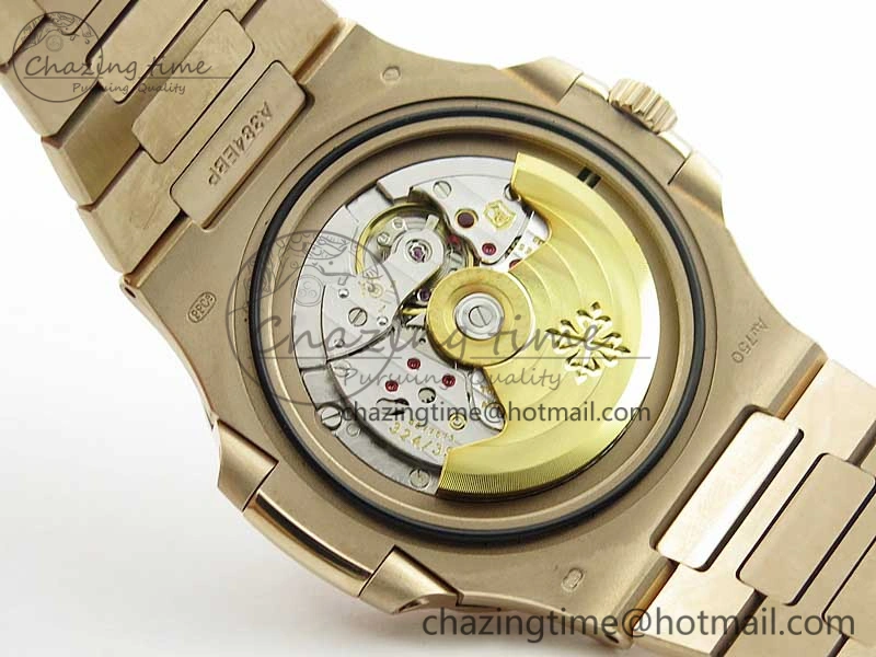 Nautilus 5711 1R PPF 1:1 Best Edition White Textured Dial on RG Bracelet 324CS (Free box) WellDesigned 8956