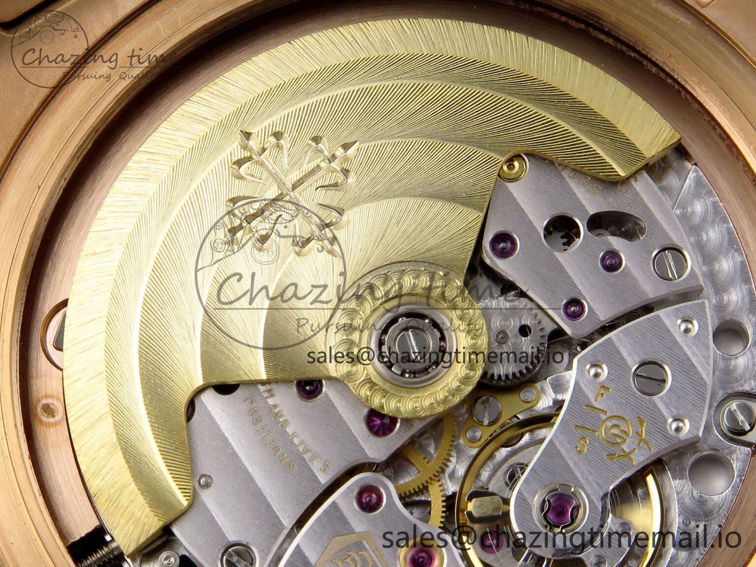 Nautilus 5711 1R RG 3KF 1:1 Best Edition Brown Textured Dial on RG Bracelet A324 Super Clone V Refined 8710