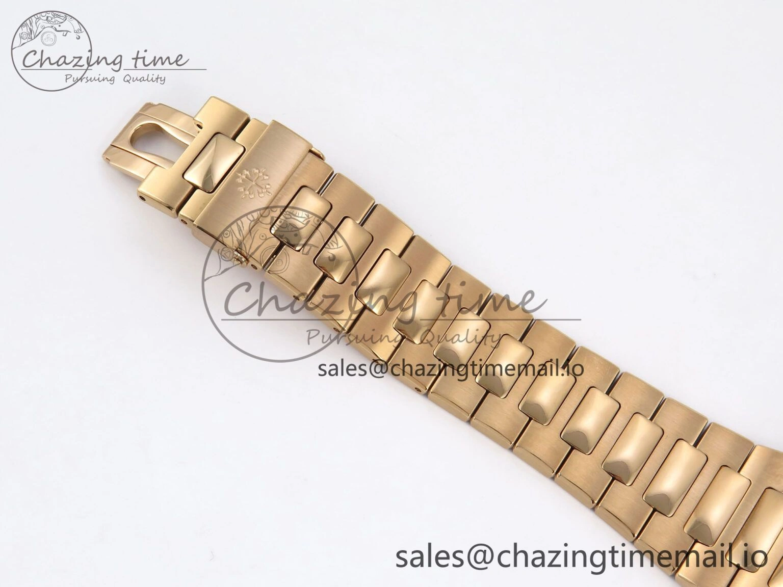 Nautilus 5711 1R RG 3KF 1:1 Best Edition Brown Textured Dial on RG Bracelet A324 Super Clone V Refined 8710
