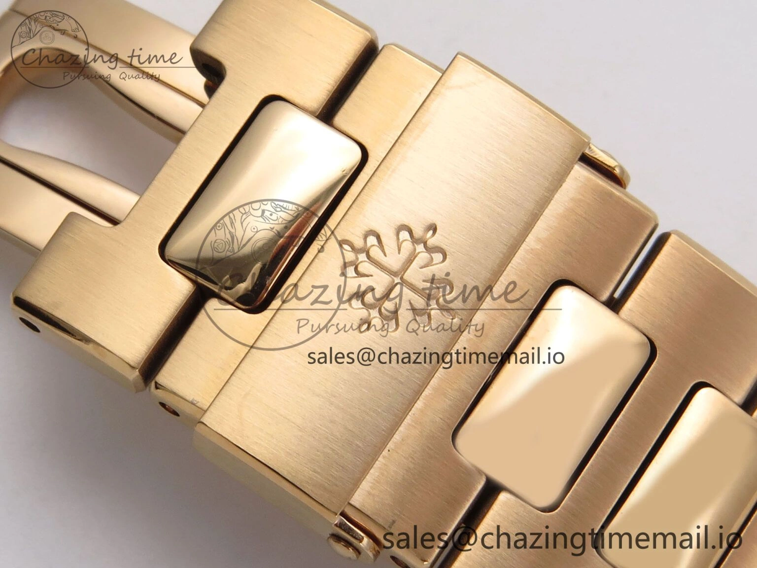 Nautilus 5711 1R RG 3KF 1:1 Best Edition Brown Textured Dial on RG Bracelet A324 Super Clone V Refined 8710