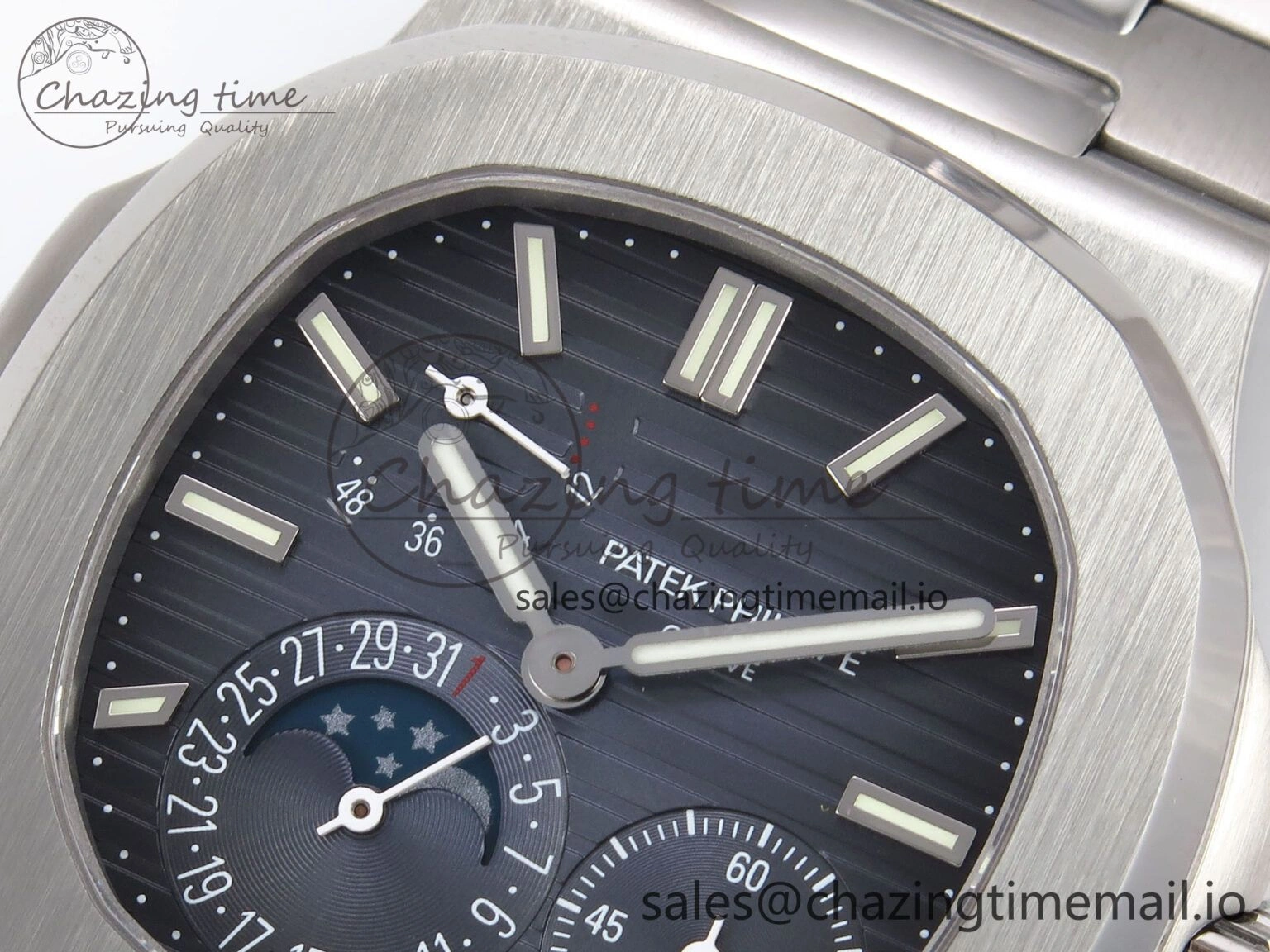 Nautilus 5712-1A 001 PPF 1:1 Best Edition Blue Dial on SS Bracelet PPF240 V OdorResistant 8701