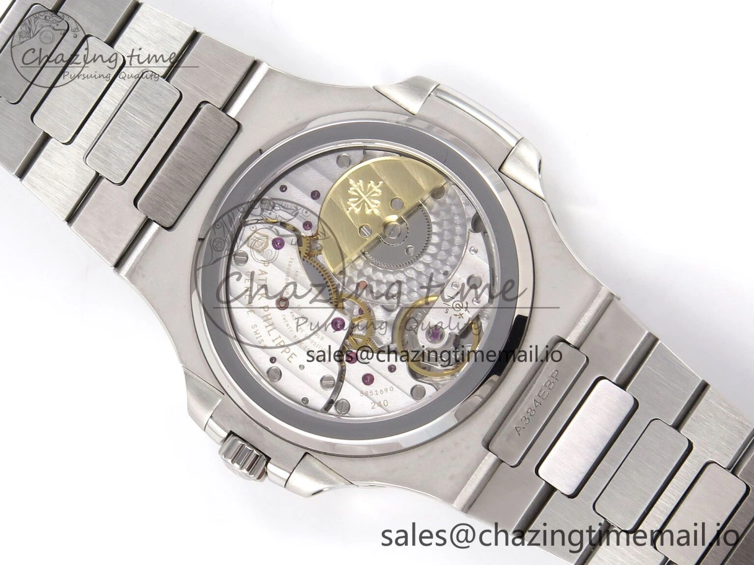 Nautilus 5712-1A 001 PPF 1:1 Best Edition Blue Dial on SS Bracelet PPF240 V OdorResistant 8701