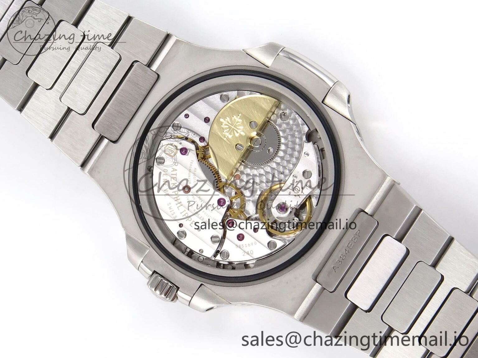 Nautilus 5712-1A 001 PPF 1:1 Best Edition Blue Dial on SS Bracelet PPF240 V OdorResistant 8701