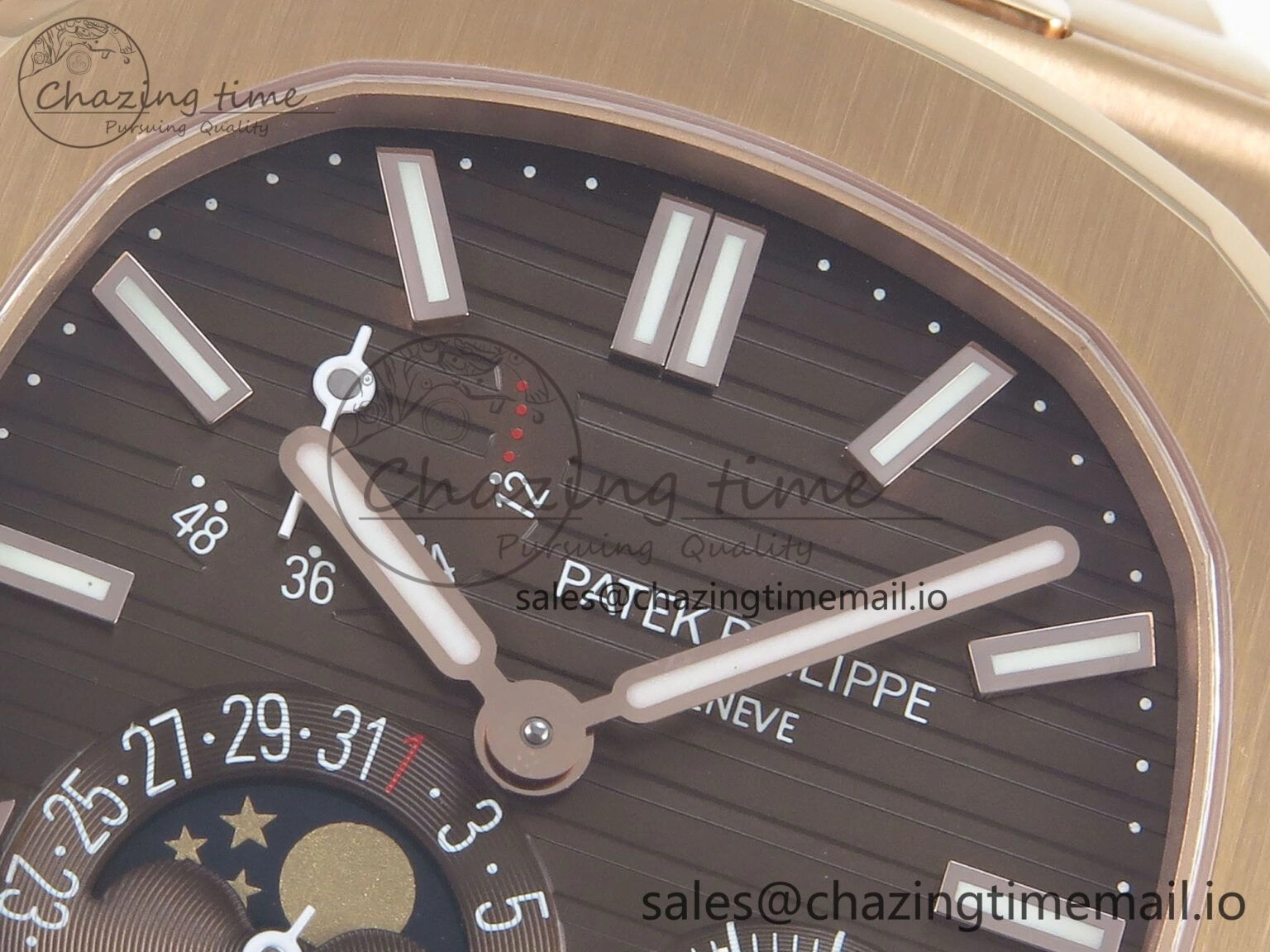 Supportive Nautilus 5712 RG OMEF 1:1 Best Edition Brown Dial on RG Bracelet A240 Super Clone 8666