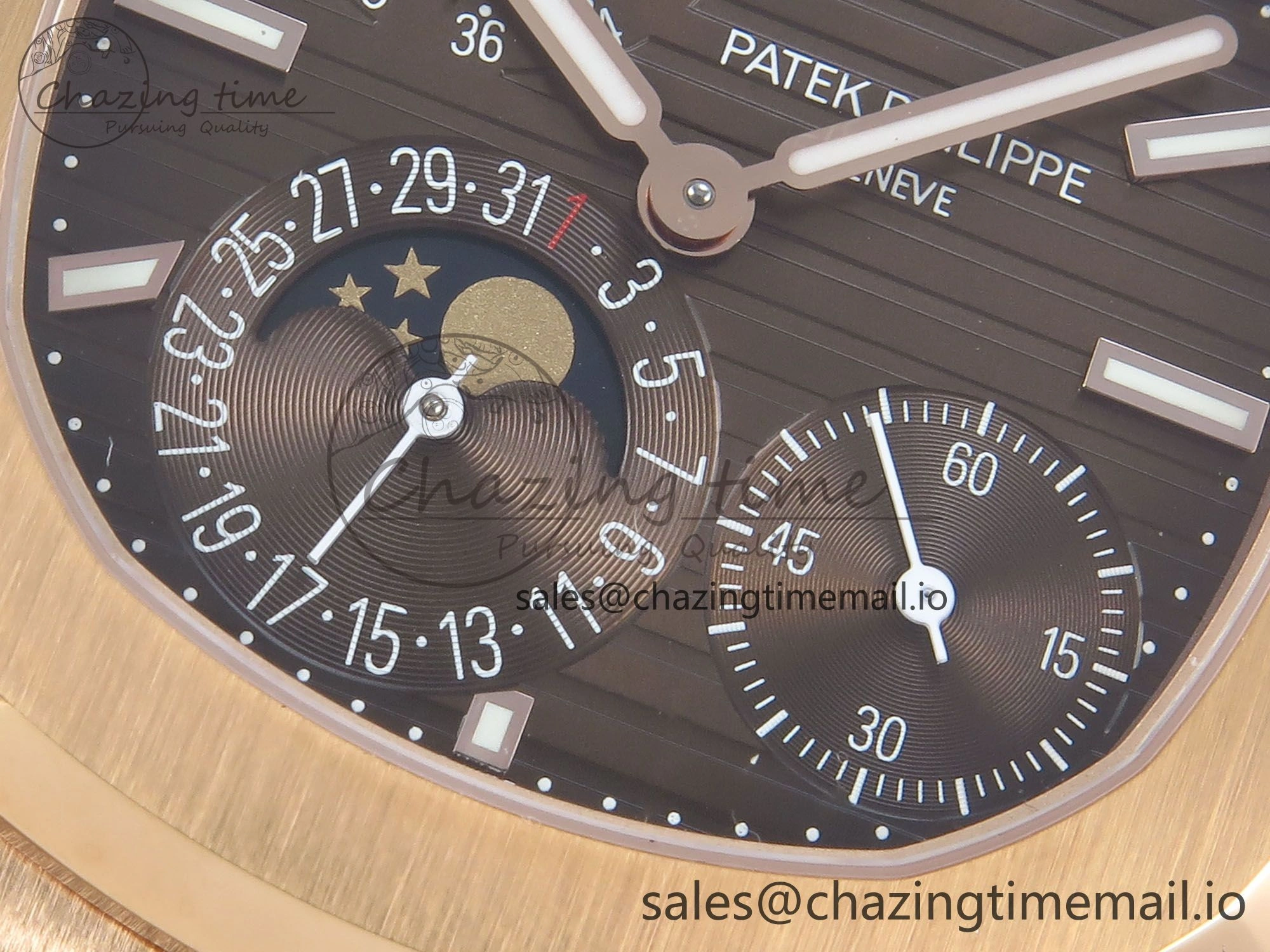 Supportive Nautilus 5712 RG OMEF 1:1 Best Edition Brown Dial on RG Bracelet A240 Super Clone 8666
