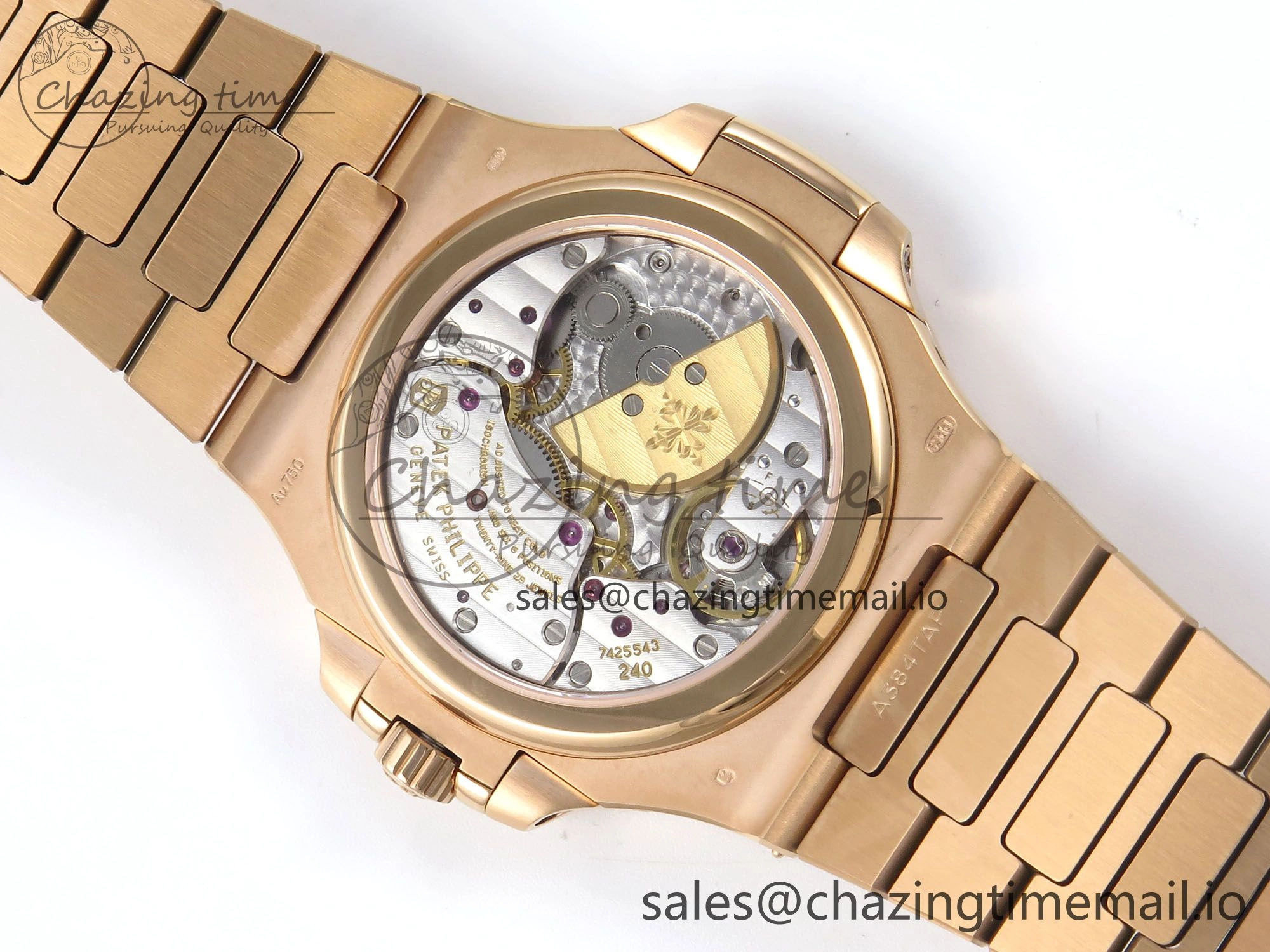 Supportive Nautilus 5712 RG OMEF 1:1 Best Edition Brown Dial on RG Bracelet A240 Super Clone 8666
