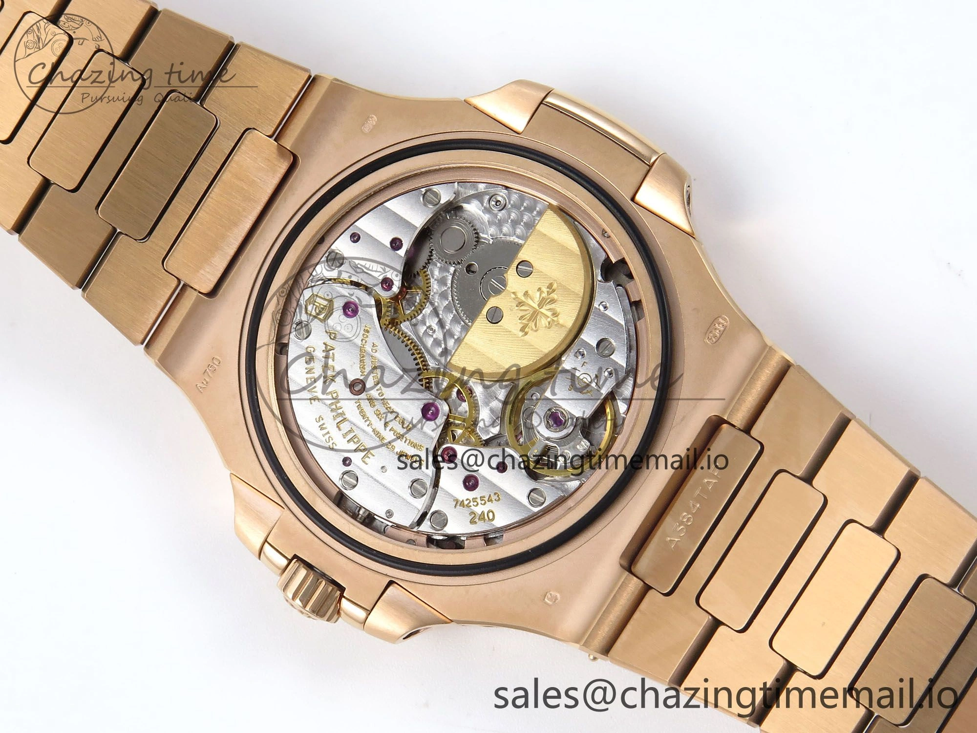 Supportive Nautilus 5712 RG OMEF 1:1 Best Edition Brown Dial on RG Bracelet A240 Super Clone 8666
