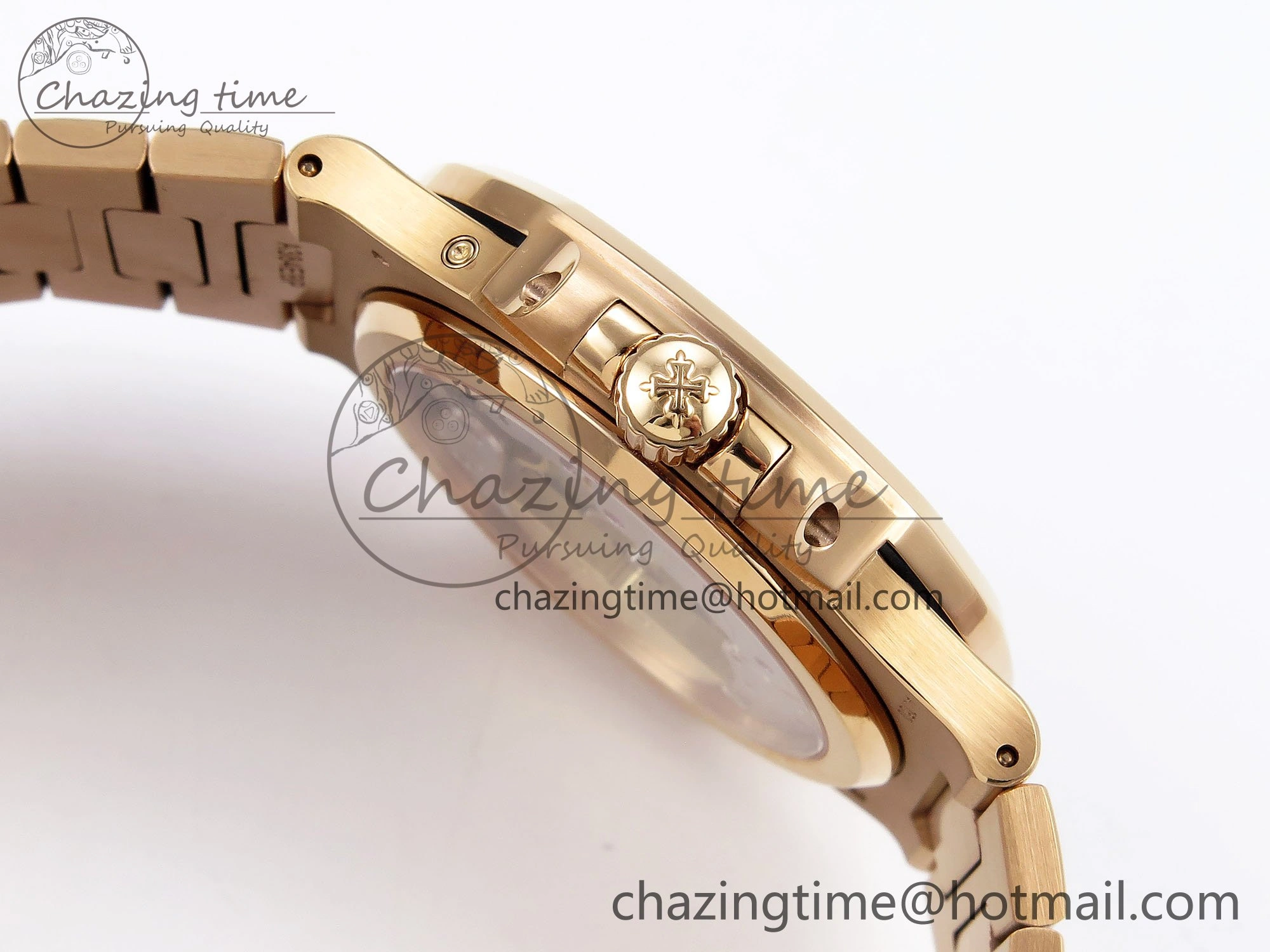 Nautilus 5712 RG PPF 1:1 Best Edition Brown Dial on RG Bracelet A240 Super Clone V Minimalist 8761