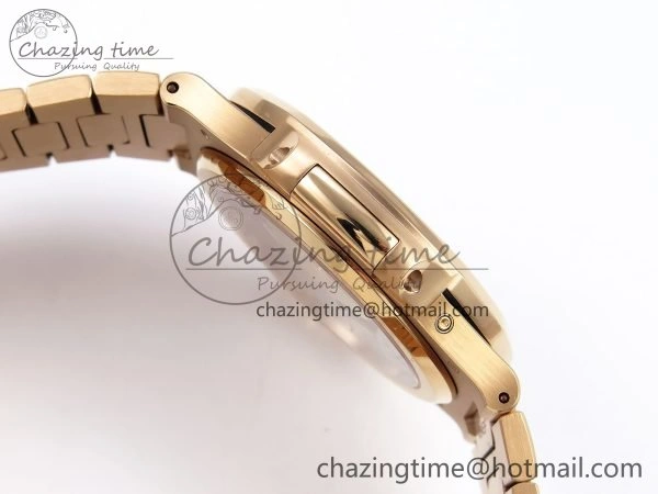 Nautilus 5712 RG PPF 1:1 Best Edition Brown Dial on RG Bracelet A240 Super Clone V Minimalist 8761