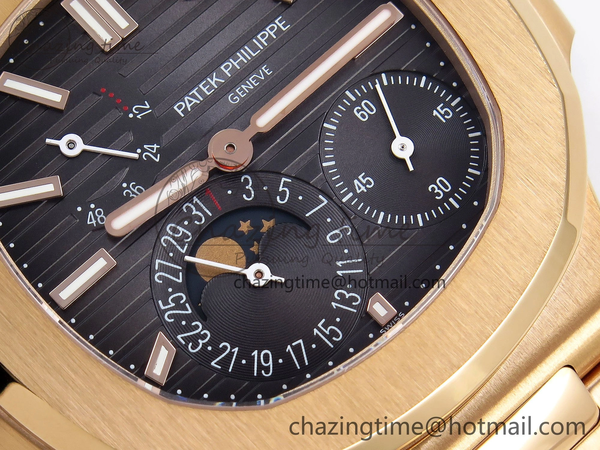 Nautilus 5712 RG PPF 1:1 Best Edition Brown Dial on RG Bracelet A240 Super Clone V Minimalist 8761