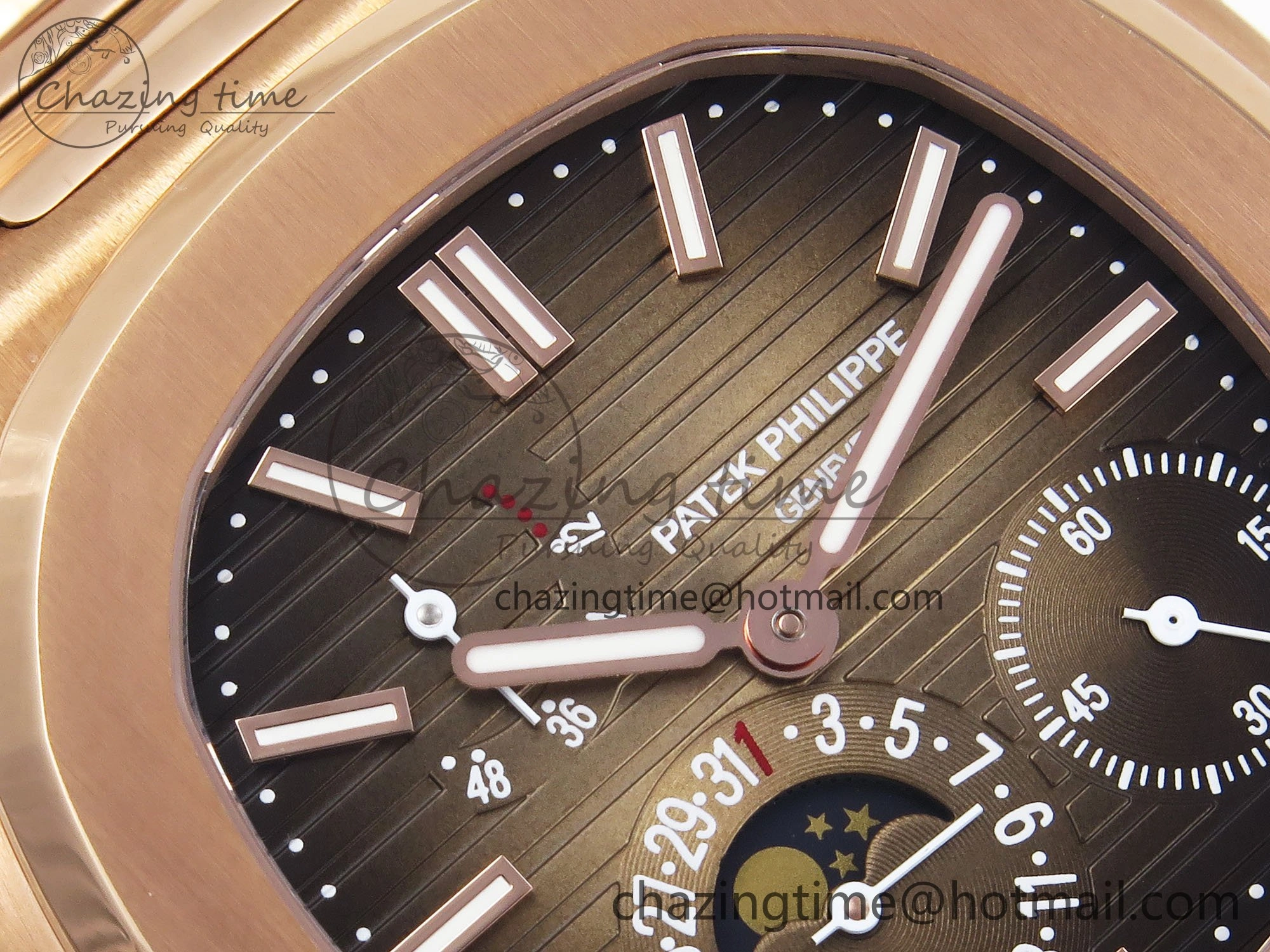 Nautilus 5712 RG PPF 1:1 Best Edition Brown Dial on RG Bracelet A WeatherProof 8762